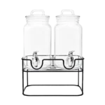 3PCS GLASS JUICE JAR SET