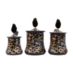3PCS SET COFFEE MAKER BLACK GOLD WHITE