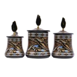 3PCS SET COFFEE MAKER/BLACK HAND BLACK GOLD