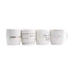 4PCS MUG DANNY HOME  WHITE