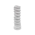 DECORATIVE CERAMIC VASE WHITE