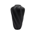 DECORATIVE CERAMIC VASE BLACK