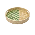 2PCS  LARGE AND SMALL  ROUND TRAY
