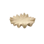 DECORATIVE WAVEY PLATE BEIGE