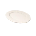 CLASSIC EMBOSSED WHITE OVAL DISH