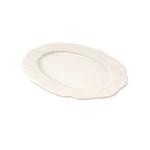 CLASSIC EMBOSSED WHITE OVAL DISH