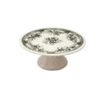ZARA HOME GREEN TRANSFERWARE LARGE SERVING STAND