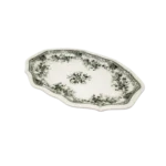 ZARA HOME GREEN TRANSFERWARE LARGE SERVING PLATE
