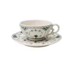 ROYAL COPENHAGEN GREEN FULL LACE TEA CUP