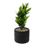 MIDNIGHT LEAF PLASTIC PLANT