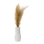PAMPAS GRASS WHITE VASE