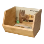 DANNY HOME NATURAL BAMBOO STACKABLE STORAGE BOX