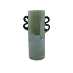 GREEN  GLASS VASE