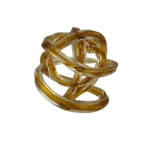 MODREN GLASS TWIST DECORATION LARGE