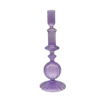 PURPLE GLASS CANDLE STICK