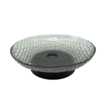 BLACK WAVY GLASS BOWL