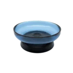 BLUE WAVY GLASS BOWL