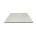 LUNA BEADED  PORCELAIN SQUARE PLATE