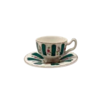 SET OF 6  CLASSIC COFFEE CUP AND SAUCER