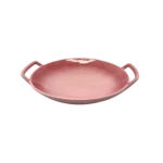 LE CREUSET SET OF 2 PINK DOUBLE-HANDLED SERVING BOWL
