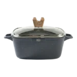 MGC ALUMINUM MAPPBLE COATING SQUAPE POT GRAY