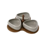 3PCS 5.5" BOWL WOOD BEIGE