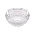LARGE DELI GLASS EDGE CORE ASHTRAY