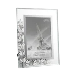 SILVER FLOWER PHOTO FRAME