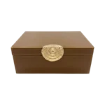 SET OF 2 AURELIA GLIDED-CLASP DECORATIVE STORAGE BOX