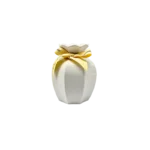 SMALL CINCHED CERAMIC VASE