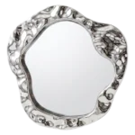 SLIVER  CIRCULAR  CURVY  MIRROR