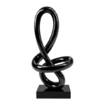 BLACK MUSIC NOTE DECORATIVE GLASS