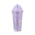 PURPLE THERMOS CUP "LAUGH EVERY DAY "