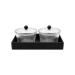 3PCS SET TRAY 2 BOWLS