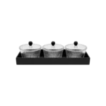 4PCS SET TRAY 3 BOWL