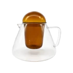GLASS POT WITH STRAINER