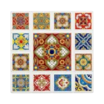 LARGE MOZAIK CIRCULAR MARBLE COASTER