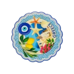 GREECE BEACH  MARBLE COASTER