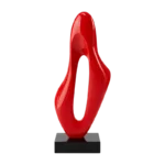 RED DECORATIVE GLASS