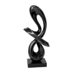 BLACK MUSIC NOTE DECORATIVE GLASS