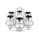 6 JARS SPICE RACK SET