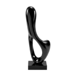 BLACK MUSIC NOTE DECORATIVE GLASS