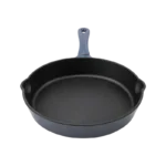PARINI 10INCH CIRCULAR GRAY CAST IRON GRILL PAN