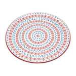 DANNY HOME BLUE & CORAL PATTERN CERAMIC PLATES