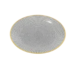 DANNY HOME GREY & GOLD RIM  CERAMIC PLATES