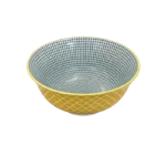 DANNY HOME GREY & GOLD RIM CERAMIC  BOWL