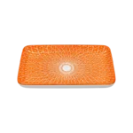 DANNY HOME MODERN ORANGE CERAMIC   RECTANGULAR PLATE