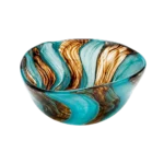 THE DESSERT ROSE SWIRAL GLASS BOWL