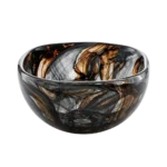 DECORATIVE HELIX GLASS BOWL
