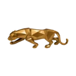 GOLD PANTHER DECORATION STATUE
